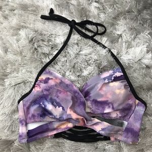 PINK purple bikini top